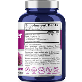 Capsules végétales de NusaPure Fleurs de Trèfle Rouge