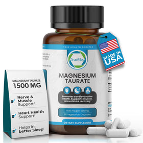Capsules végétales de taurates de magnésium TRUEMED en pot