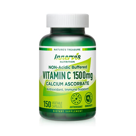 Capsules végétales de Vitamine C 1500mg INNERVISNUTRITION en vue de face
