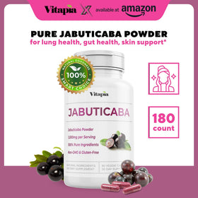 Capsules végétales de Vitapia avec poudre de Jabuticaba, vue de près