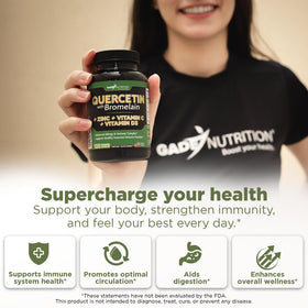 Capsules végétales GADE NUTRITION Quercétine avec Bromélaïne