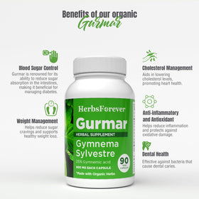 Capsules végétales Gurmar sur un fond blanc