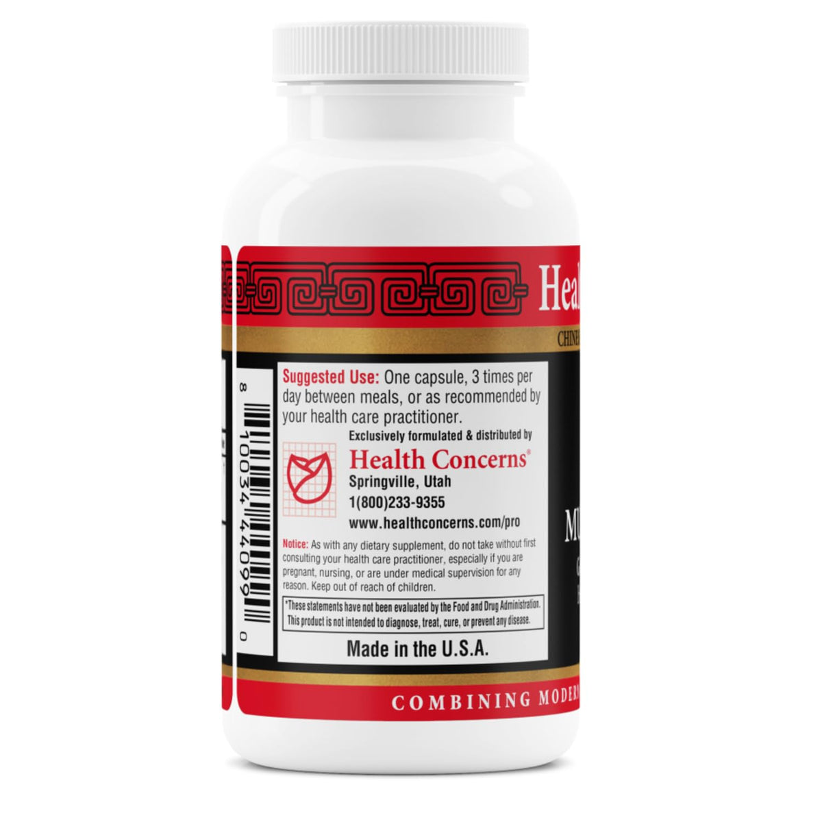 Capsules végétales Health Concerns sur une surface en bois