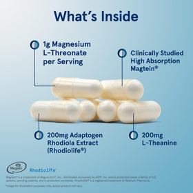 Capsules végétales Jarrow Formulas MagMind sur une surface