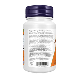 Capsules végétales NOW Foods Probiotic-10™ sur fond blanc