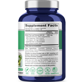 Capsules végétales NusaPure Thé Vert en gros plan