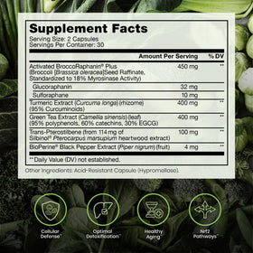 Capsules végétales Pure Therapro Rx Activateur NRF2 sur fond blanc