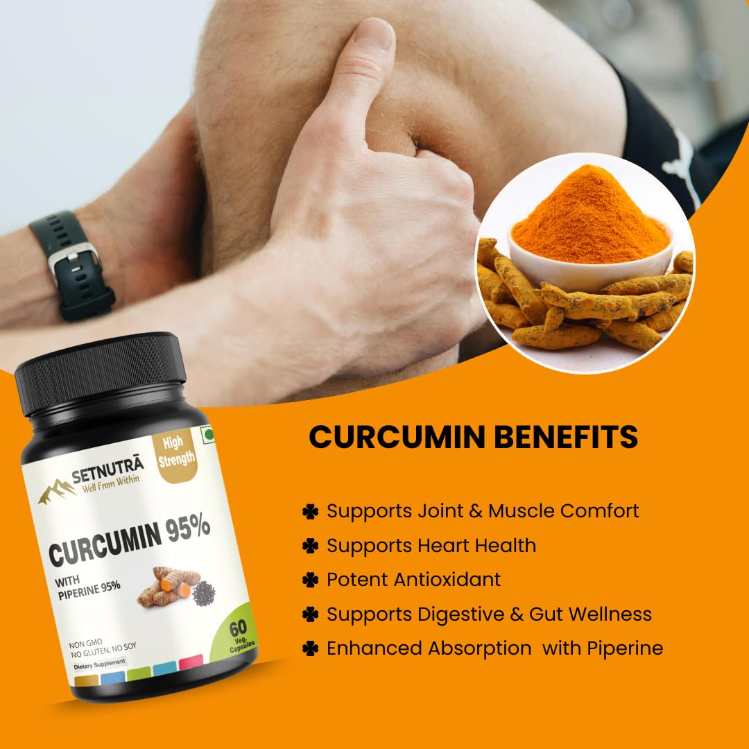 Capsules végétales SETNUTRA Curcuma sur fond blanc