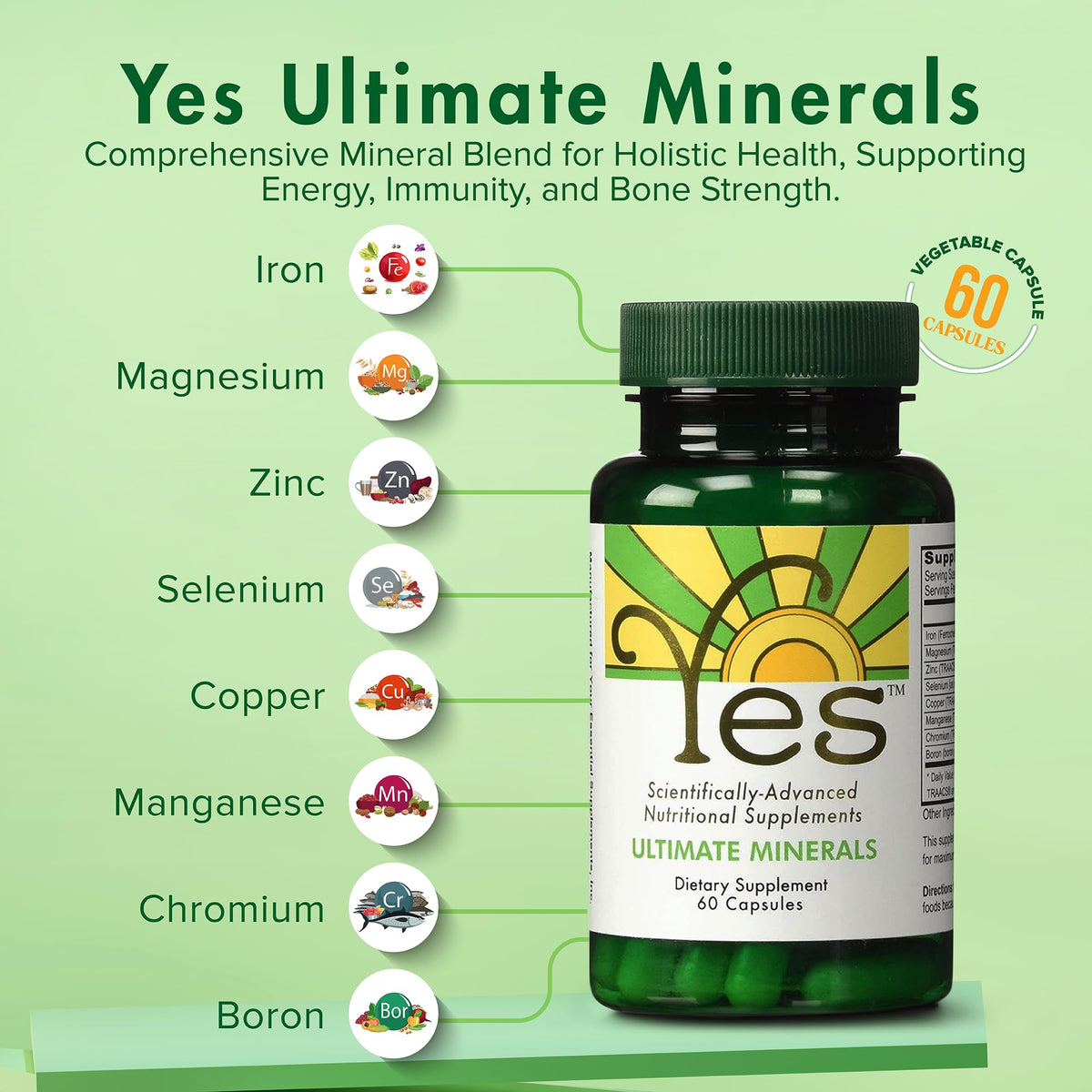 Capsules végétales ULTIMATE EFAs Multimineral sur fond blanc