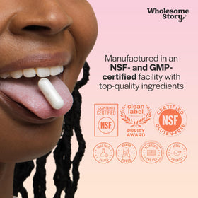 Capsules végétaliennes de Wholesome Story sur une table