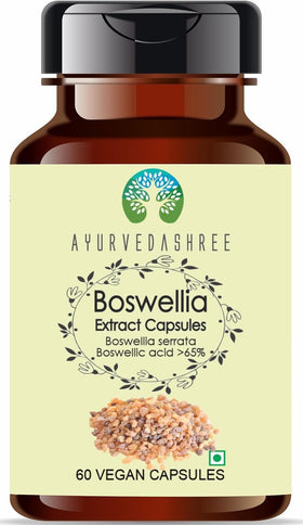 Capsules végétariennes d'extrait de Boswellia Serrata AYURVEDASHREE