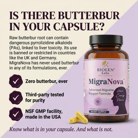 Capsules végétariennes de Biolen Labs MigraNova