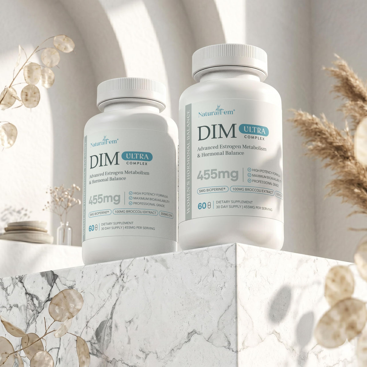 Capsules végétariennes de Naturalfem DIM 350mg Ultra Complex
