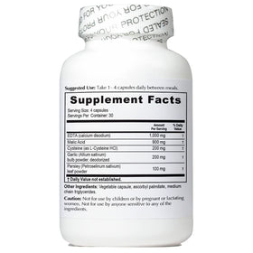 Capsules végétariennes de NutriCrafters Ail EDTA 1000mg