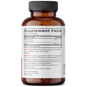 Capsules végétariennes Futurebiotics Betterave + L-Arginine