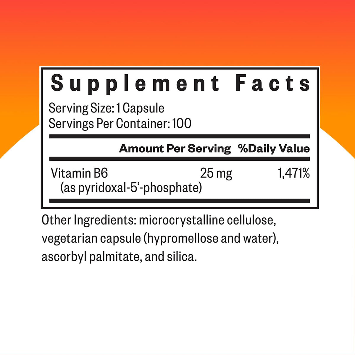 Capsules végétariennes P-5-P de Seeking Health sur une surface blanche