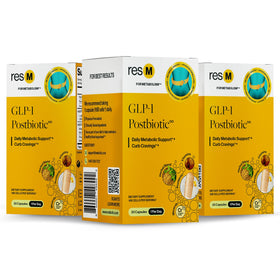 Capsules végétariennes ResBiotic sur fond blanc