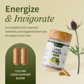 Capsules végétariennes Snap Supplements pour le foie et les reins
