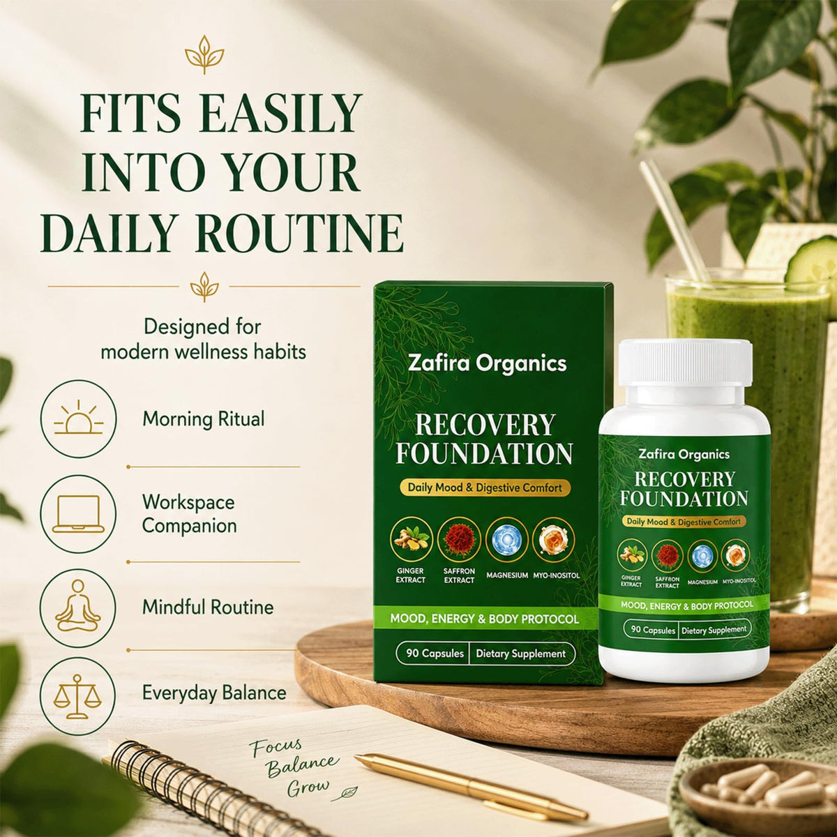 Capsules végétariennes TQIUH Zafira Organics