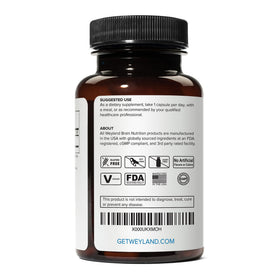 Capsules végétariennes Weyland EGCG en gros plan