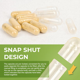 Capsules VGTPC prêtes à être remplies