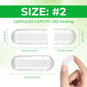 Capsules vides Angtai JN, taille 2, dans un bol