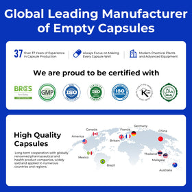 Capsules vides ATLEMISME taille 0 sur fond neutre