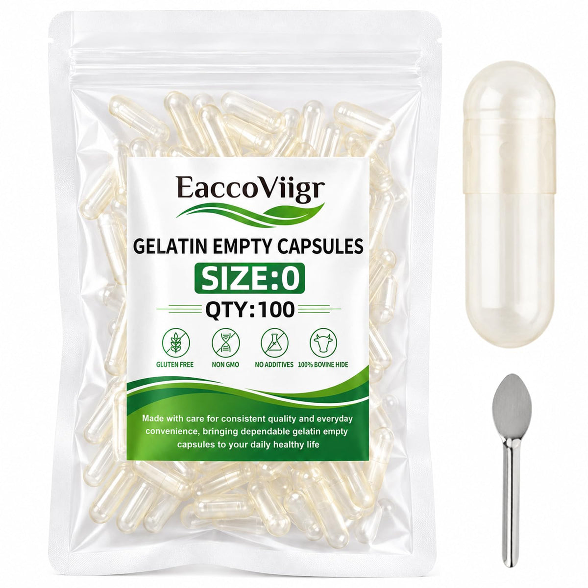Capsules vides EaccoViigr taille 000, paquet de 1000 unités