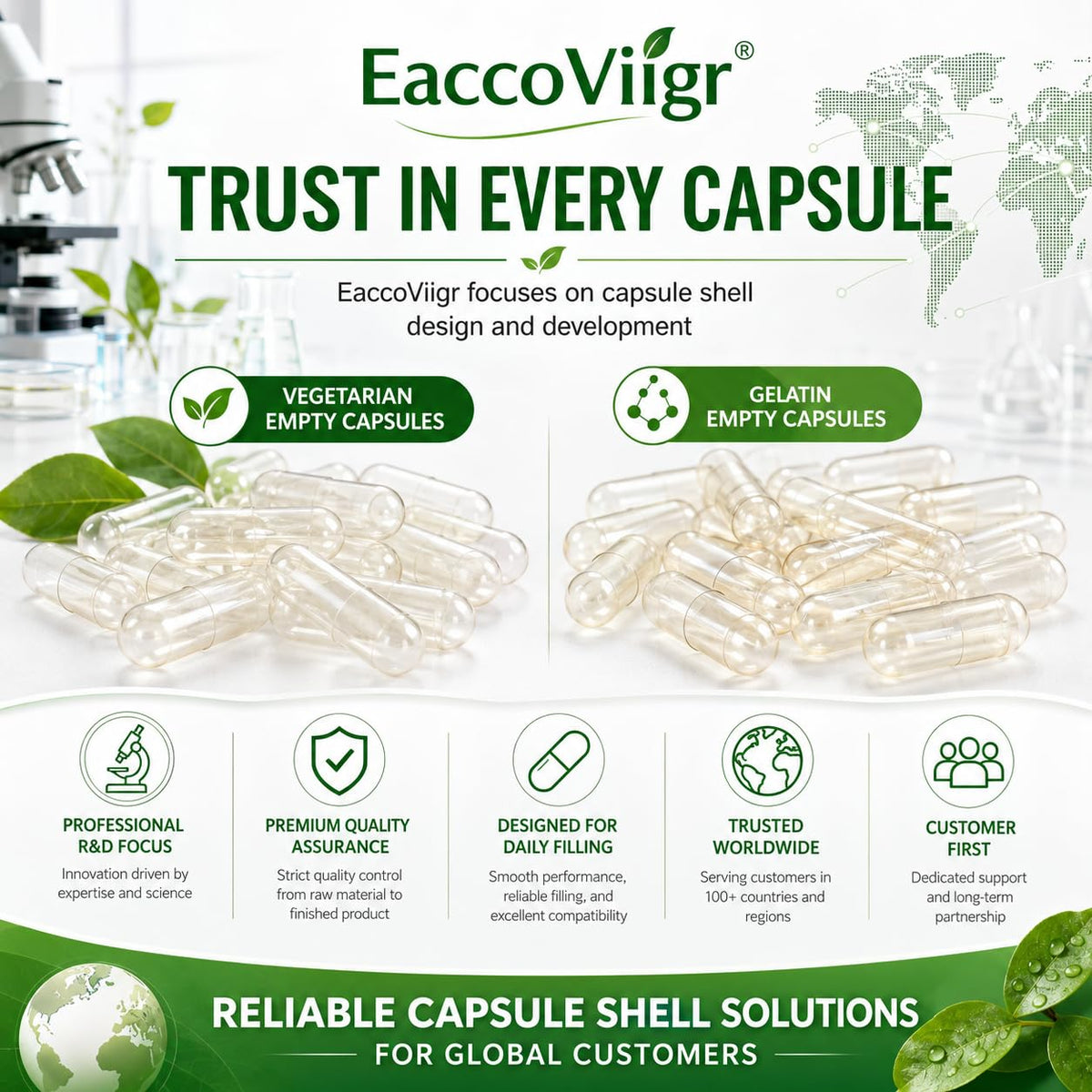 Capsules vides EaccoViigr, utilisation pratique à domicile