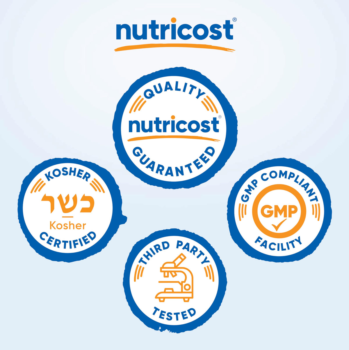 Capsules vides Nutricost taille 0 sur fond blanc