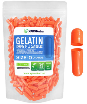 Capsules vides Taille 0 XPRS Nutra, 100 unités, vue avant