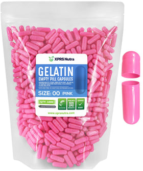 Capsules vides Taille 00 XPRS Nutra, paquet de 1000 unités