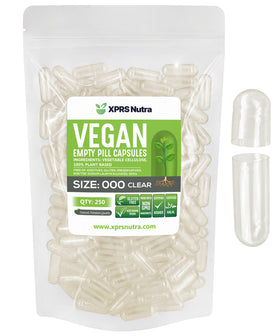 Capsules vides taille 000 XPRS Nutra, paquet de 250 unités