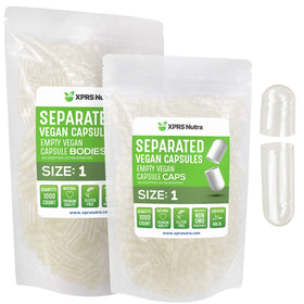 Capsules vides Taille 1 XPRS Nutra en sachet transparent