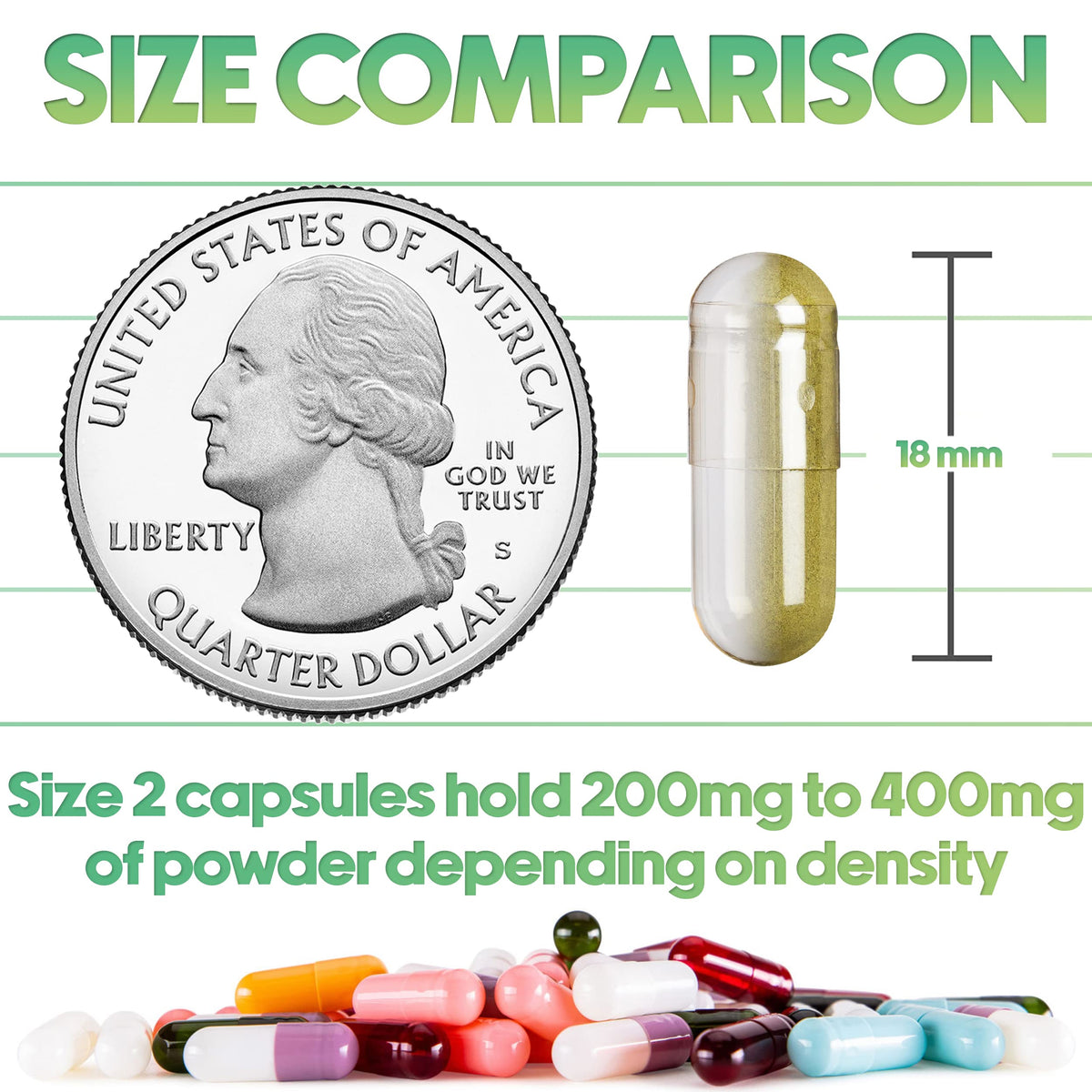Capsules vides taille 2 XPRS Nutra avec système de fermeture à clic