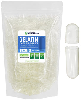 Capsules vides taille 2 XPRS Nutra transparentes en gros