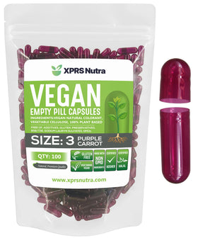 Capsules vides Taille 3 de XPRS Nutra en vue de face