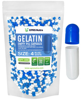 Capsules vides Taille 4 XPRS Nutra, paquet de 1000