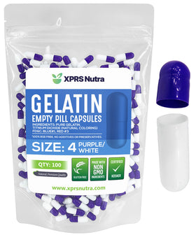 Capsules vides Taille 4 XPRS Nutra, vue de face