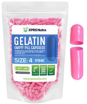 Capsules vides XPRS Nutra taille 4 - paquet de 100 unités