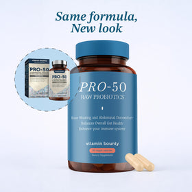 Capsules Vitamin Bounty Pro-50 dans une main