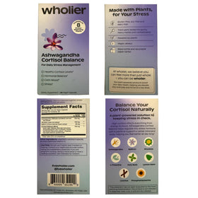 Capsules wholier Cortisol avec un verre d'eau