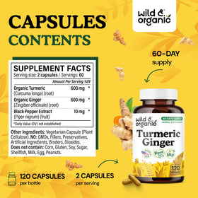 Capsules Wild & Organic sur fond blanc