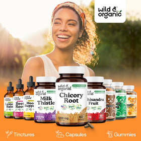 Capsules Wild & Organic sur un fond naturel