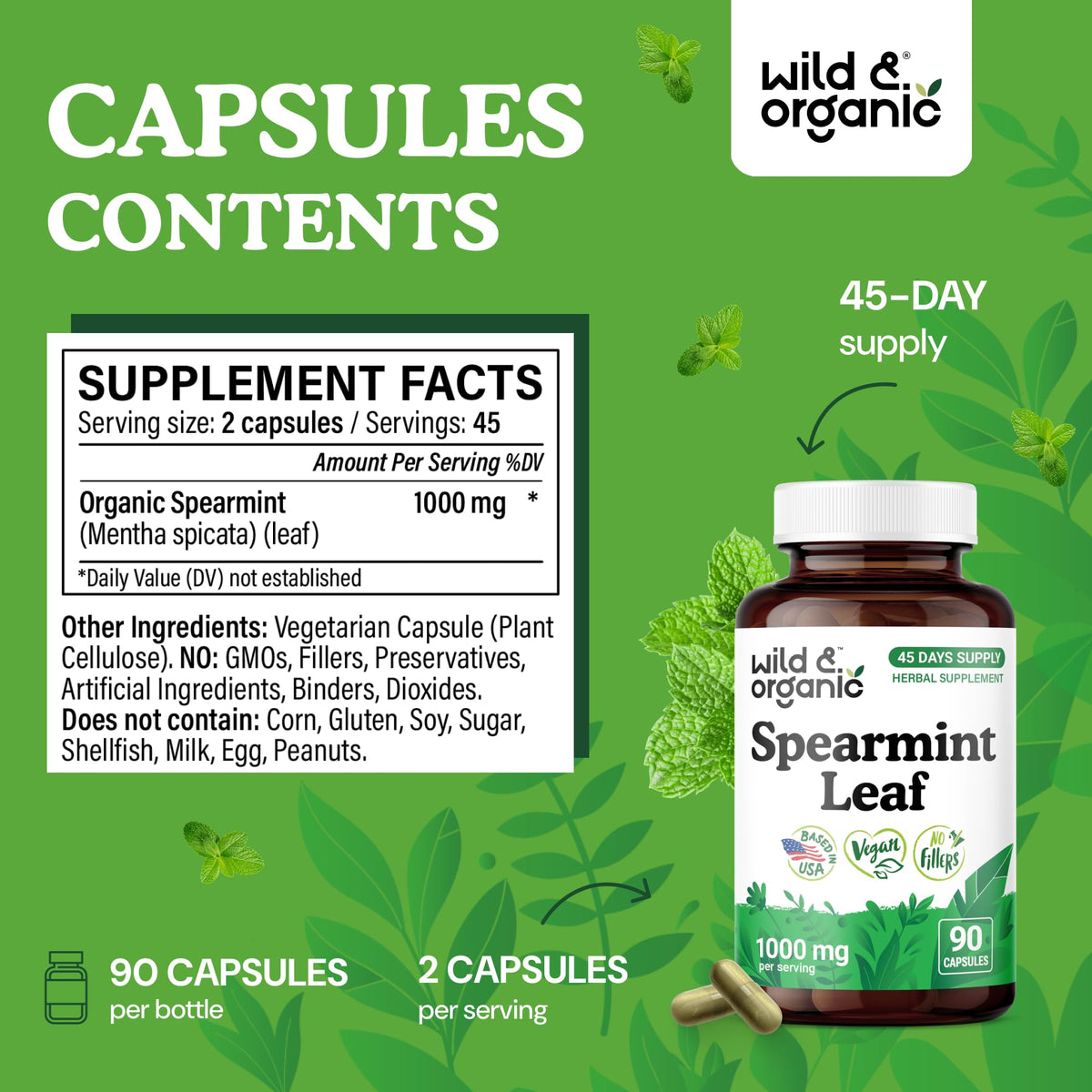 Capsules Wild & Organic sur une surface en bois