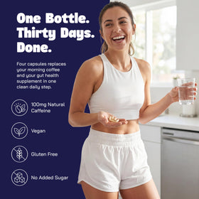 Capsules Yerba Mate 5 en 1 Brainista avec verre d'eau