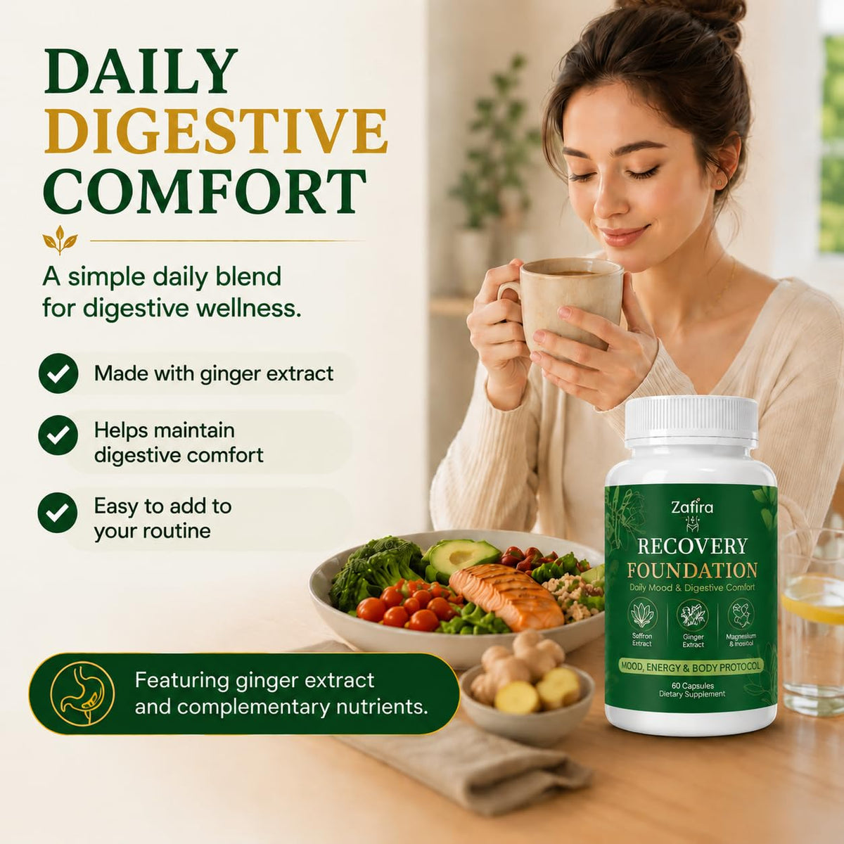Capsules Zafira Organics de VSRSUKE sur un fond blanc