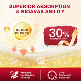 Capsules ZEBORA CoQ10 200mg prises avec un verre d'eau