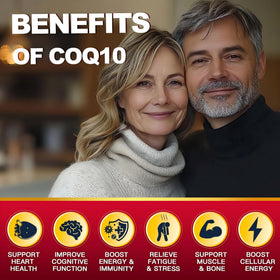 Capsules ZEBORA CoQ10 200mg sur fond clair