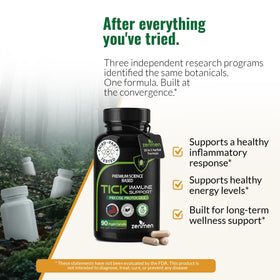 Capsules Zenmen Support Contre les Tiques, vue de dessus